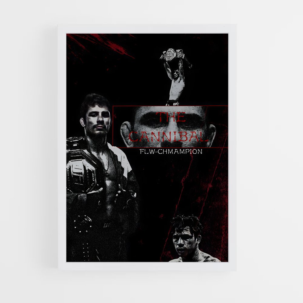Poster pantoja détail – affiche MMA (vue 3)